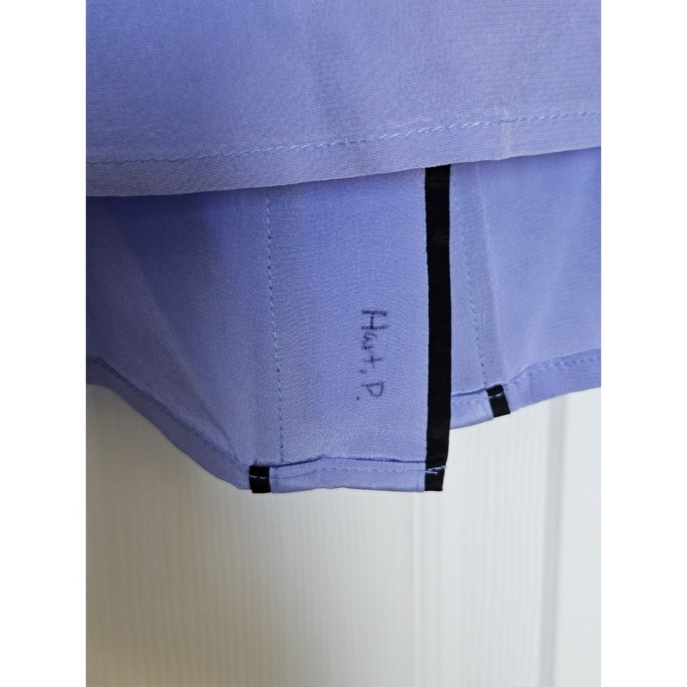 Vtg Bob Mackie Wearable Art Lavender Embroidered Butterfly ButtonUp Silk Blouse - Picture 14 of 16